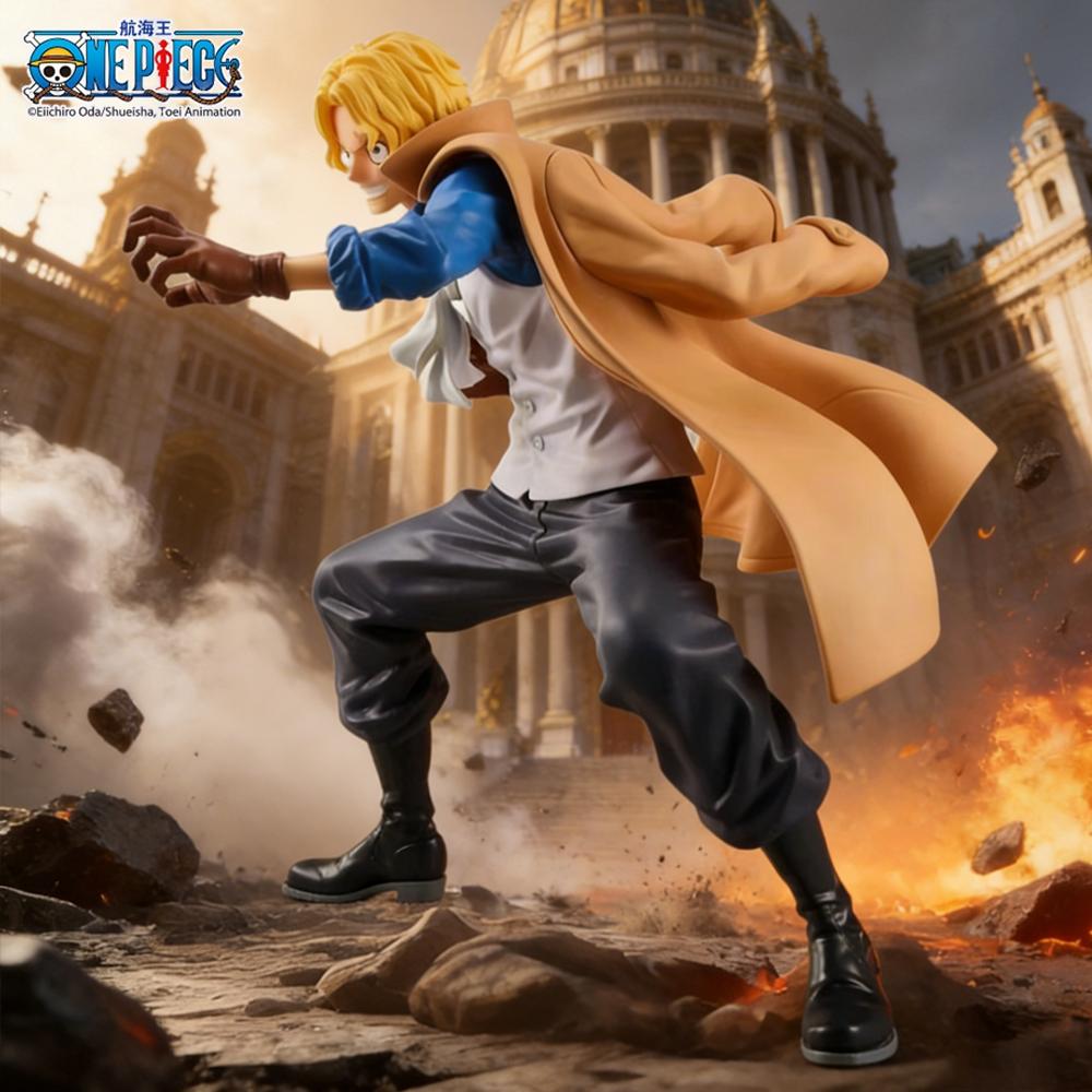 1 шт. Официальная фигурка Сабо из One Piece, боевая поза, аниме-декор и коллекционный предмет, идеально подходит для подарков на день рождения и праздники.