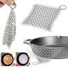 10 X 10CM Stainless Steel Skillet Cast Iron Cleaning Chainmail Ringer Scrubber