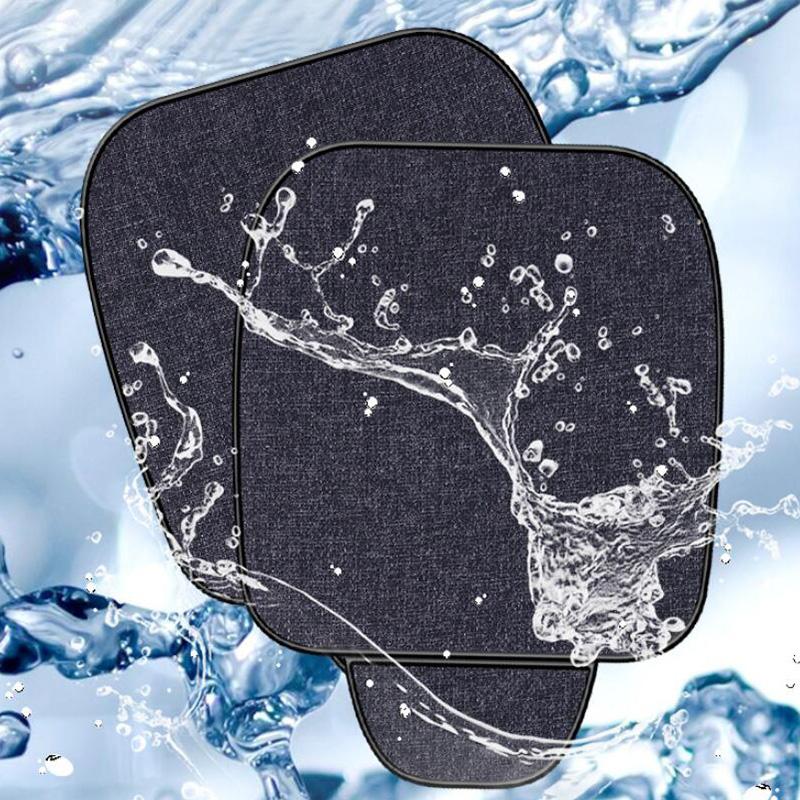 Чехол на подушку сиденья автомобиля, всесезонный, универсальный, льняной, противоскользящий, дышащий, внутренняя подушка для мужчин и женщин, передняя и задняя подушка для спинки сиденья автомобиля