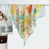 91 Oil painting large square scarf Hangzhou silk scarf Women's professional silk scarf Scarf Head scarf Travel shawl Simulation silk scarf