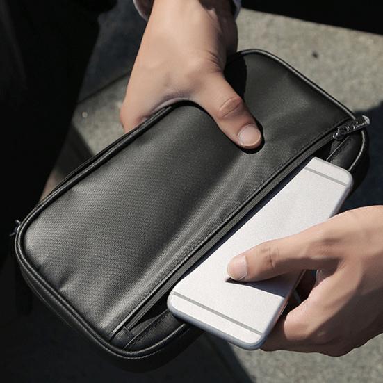 Сумка для паспорта Удобная пылезащитная сумка с несколькими отделениями большой вместимости Дорожный аксессуар