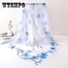 Summer New Chiffon Printed Large Square Scarf Shawl Women's Decoration Versatile Sun Protection and Shading