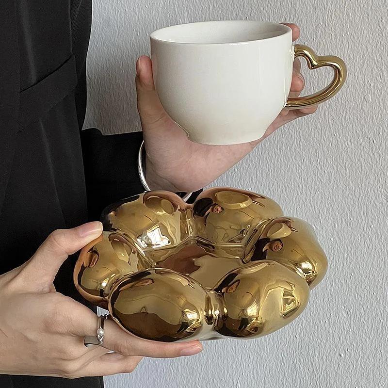 240 мл керамическая кружка милая декоративная тарелка с любовью Пномпень кофейная кружка домашний послеобеденный чай кружка набор украшение для гостиной дома