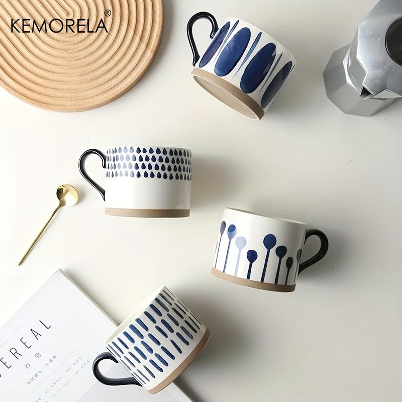 KEMORELA 1 шт. Японская керамическая чашка для кофе, молока, овсянки, чашки для завтрака, кружка, чашка для чая, чашка для воды, посуда для напитков, офисная, домашняя, чашка для воды