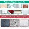 14 Pack Adhesive Wall Hooks, Wall Hangers Without Nails, No Damage Picture Hooks Waterproof and Rustproof to use ide Kitchen, Bathroom, Home and