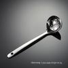 HANYANG 316 Stainless Steel Hotpot Soup Ladle Bright Household Soup Shell Leakage Spoon Kitchen Male Spoon