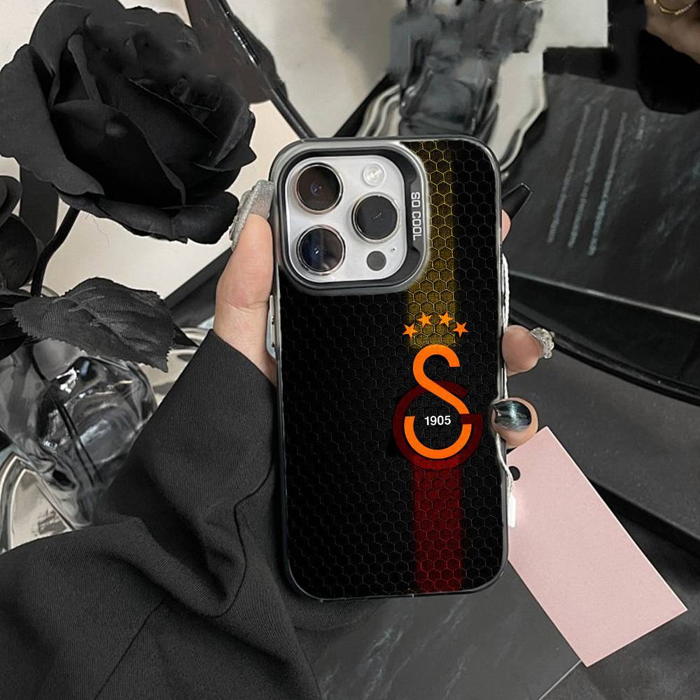 Классический чехол для телефона Galatasaray S-SK1905 для iPhone 16 17 15 14 12 13 Pro Max Черный цвет Ударопрочная крышка