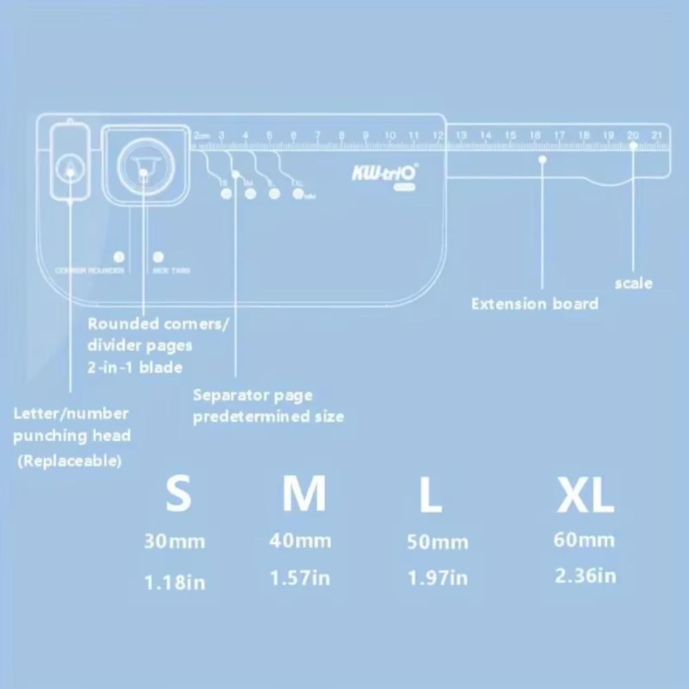 Extendable Loose Leaf Separator Label ABS Separate Index Page Making Board  Scrapbook