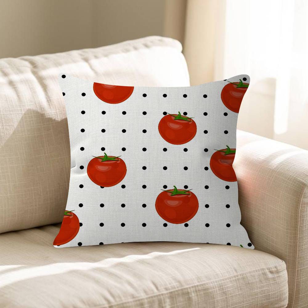 Pink Tomato Tins Retro Pillowcases Home Bedding Decorative Pillow Cover Wedding Super Soft Pillow Case