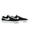 Nike Blazer Low Premium VNTG Suede 'Black' (Unisex) Black / White Skateboard Shoes 538402 004