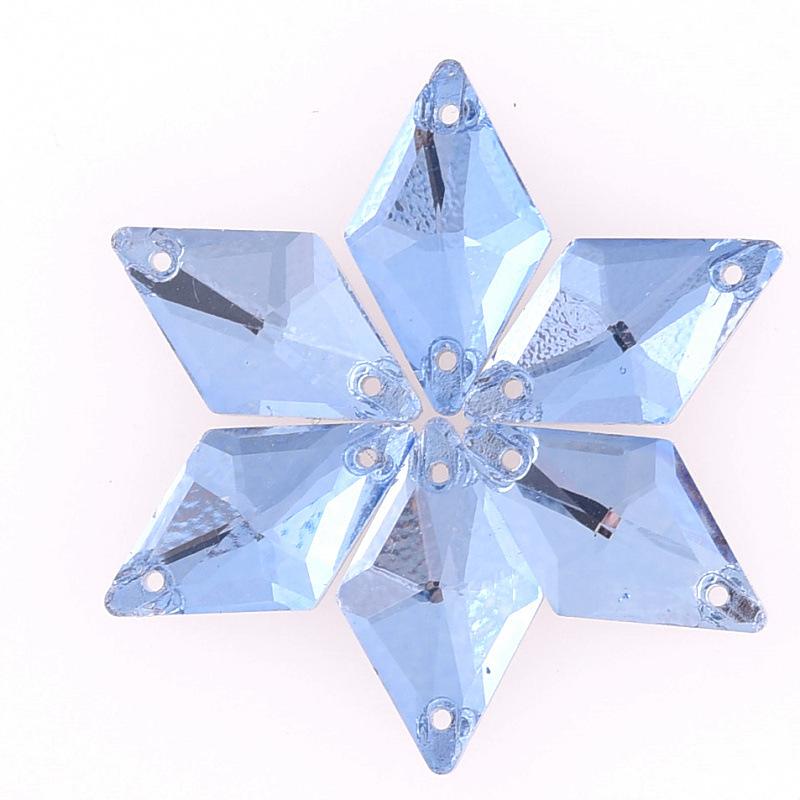 Crystal Hand-Sewn Diamond, Glass Rhinestone Diy Crystal Material, Rhombus Creative Clothing Accessories