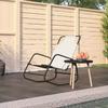 Day and Night - Day and Night Steel and Cream Textilene Rocking Lounger