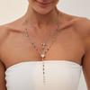 Tassel Long Chain Necklace Jewelry Choker Necklace Fashion Y-Shaped Necklace  Women