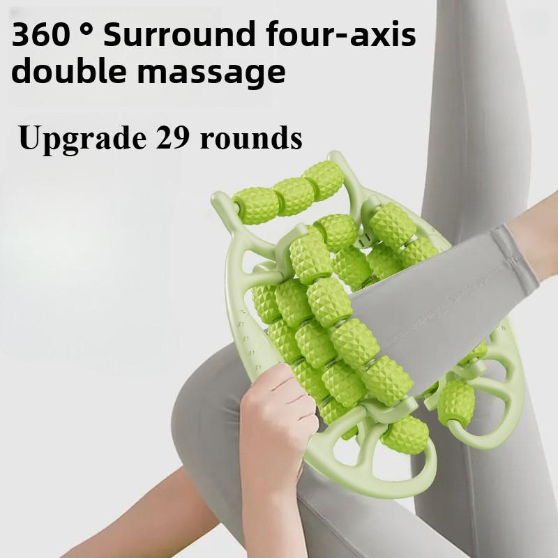 Circular Leg Clamp Handheld Muscle Roller Ergonomic Versatile Accessories Massage Roller Massager Tool for Leg Home Travel