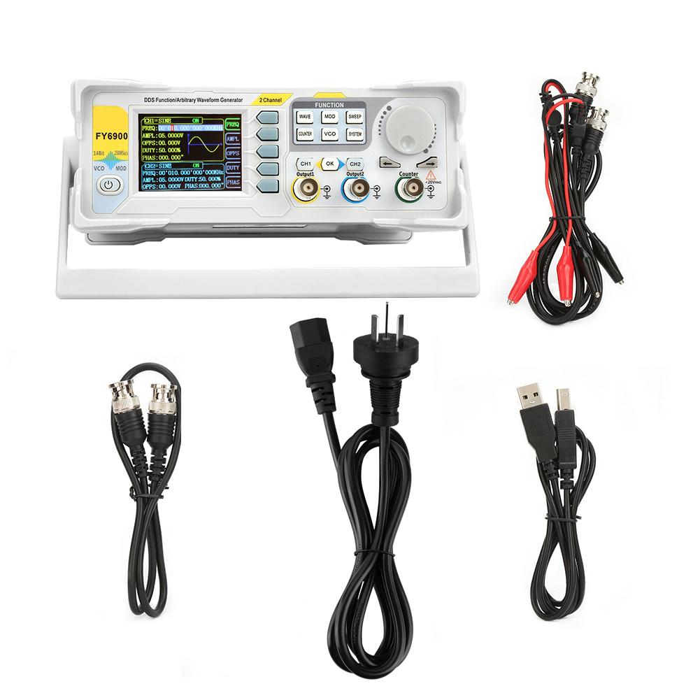FY6900 Sine 0 40 MHZ 2.4in TFT Screen Digital Signal Generator Measurement