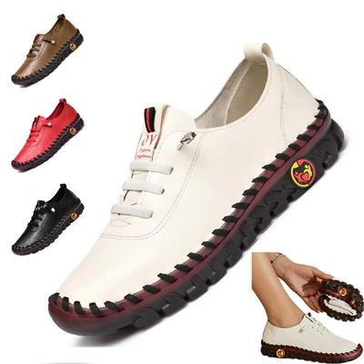 Классические туфли для мамы с ручным шитьем, кроссовки, женская обувь, кожаные мокасины, мягкая подошва, удобные туфли без застежек, женская обувь