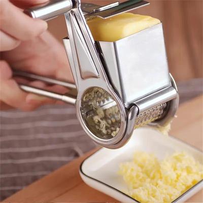 Ручная роторная терка для сыра из нержавеющей стали, многофункциональный кухонный гаджет для домашнего и ресторанного использования