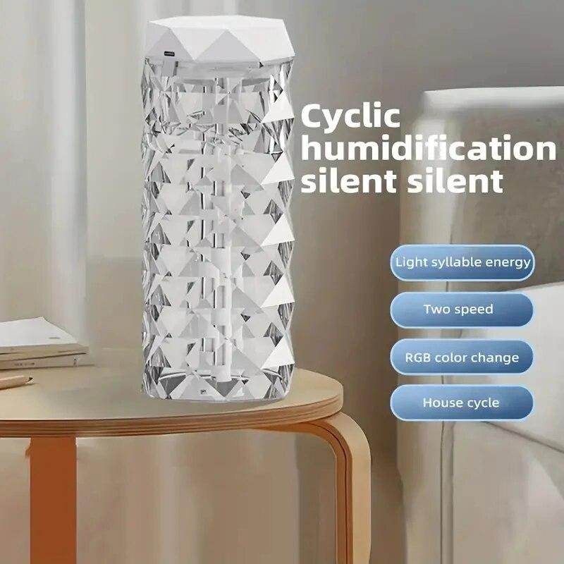 1 шт. Портативный ультразвуковой масляный диффузор и увлажнитель воздуха - Емкость 400 мл - Идеально подходит для дома, офиса и в качестве подарка - Милый