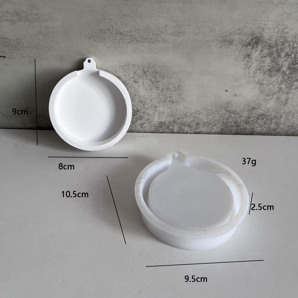 Рождественское украшение подвеска силиконовая форма круглый круг бант снежинка лось рождественская елка литьевые формы подвесной тег ручная работа подарок