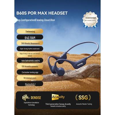 Спортивные наушники Sina S-B60SPro с открытым дизайном и костной проводимостью