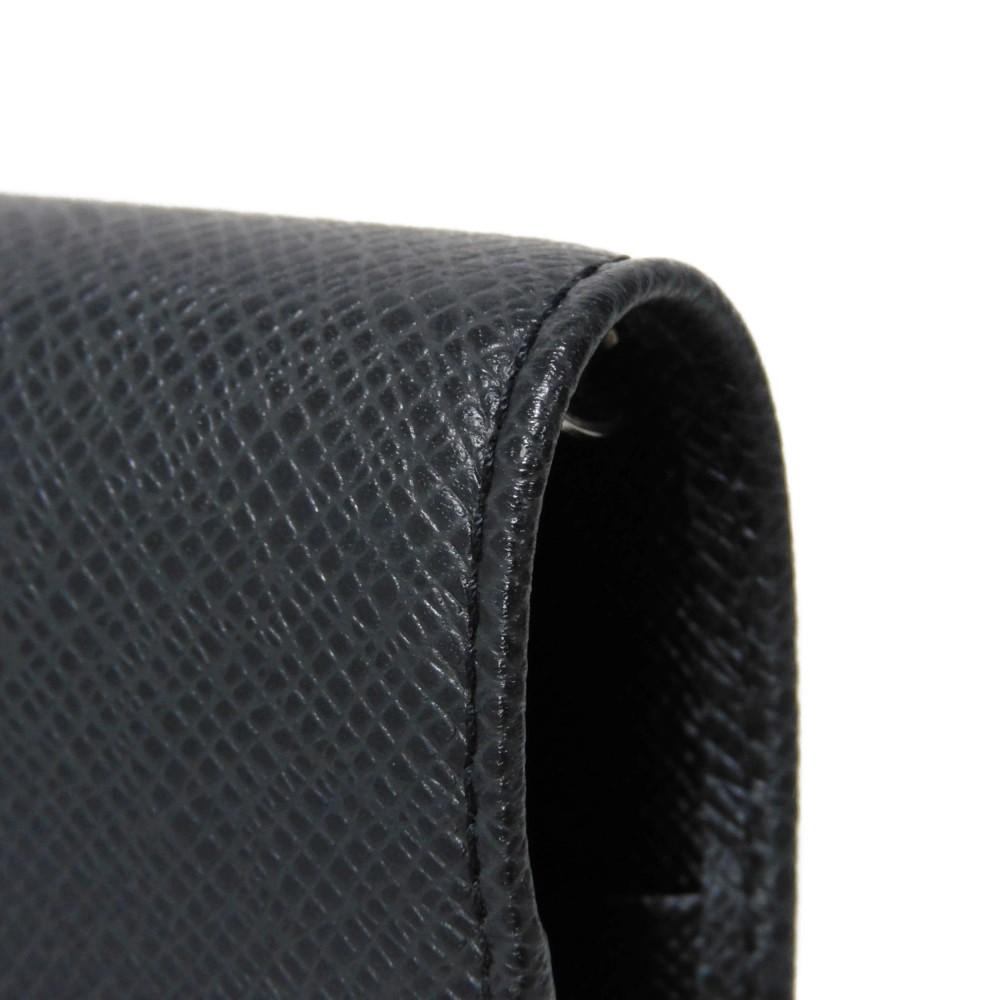 Б/у 12564 Agenda PM R20426 8001 LV логотип темно-серый ежедневник с 6-дырочным кардхолдером Vuitton Taiga Ardoise Мужской от