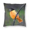 Northern Baltimore Oriole Pillowcase Polyester Linen Velvet Creative Zip Decor Home Cushion Cover