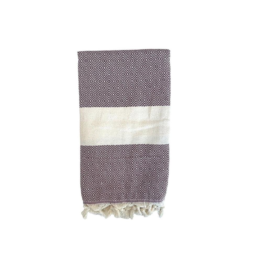 Полотенце Maryon Peshtemal из 100% хлопка, фиолетовое