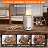 Portable Charcoal Stove Mini Smokeless Tabletop Fires Pit Low Smoke