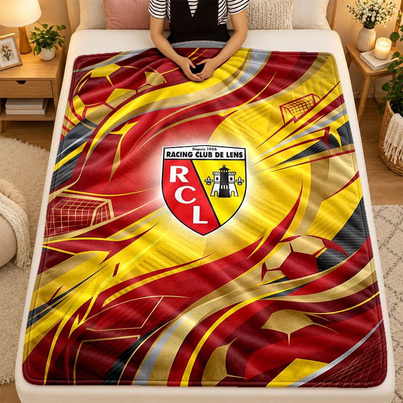 Flannel BlanketLens FC Warm Soft Throw Blanket for Indoor Sofa Bed Living Room Use