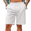 Мужские шорты средней посадки с застежкой-молнией на пуговицы, длиной до колена, с 2 боковыми карманами, легкие повседневные летние пляжные шорты