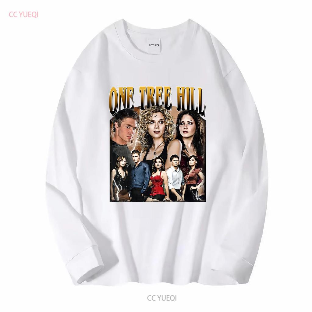 Ограниченная серия Винтажная футболка One Tree Hill для женщин и мужчин с длинным или коротким рукавом, винтажная, стиранная, дышащая, удобная, универсальная