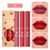 12 цветов, губная помада для макияжа, блеск для губ, водостойкая немаркирующая помада, долговечная влажная косметическая помада, костюм из 3 предметов
