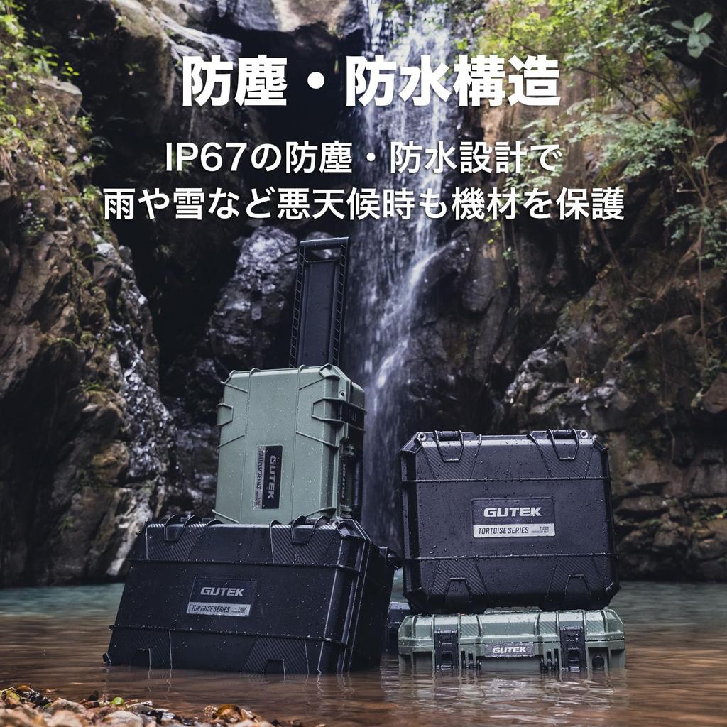 Защитный кейс GUTEK Tortoise T-230, Водонепроницаемый, Пыленепроницаемый и Термостойкий, 2.77 кг (6,5 фунтов) Вес без нагрузки, 16 дюймов, Автоматическое давление воздуха