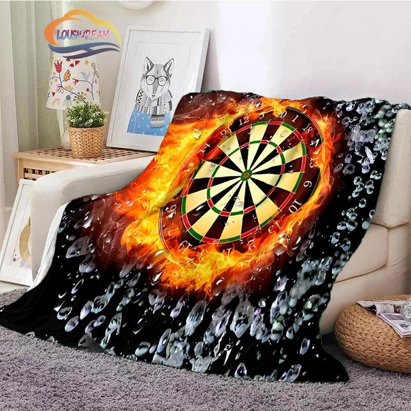Darts Pattern Blanket Blank Series Ice and Fire  Cashmere  Fashion  Portable Flannel Warm Sofa Bed  Camping