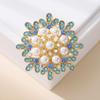 Creative  Flower Brooch Versatile Scarf Buckle Anti-Exposure Buckle  Corsage Brooch Women'S Accessories