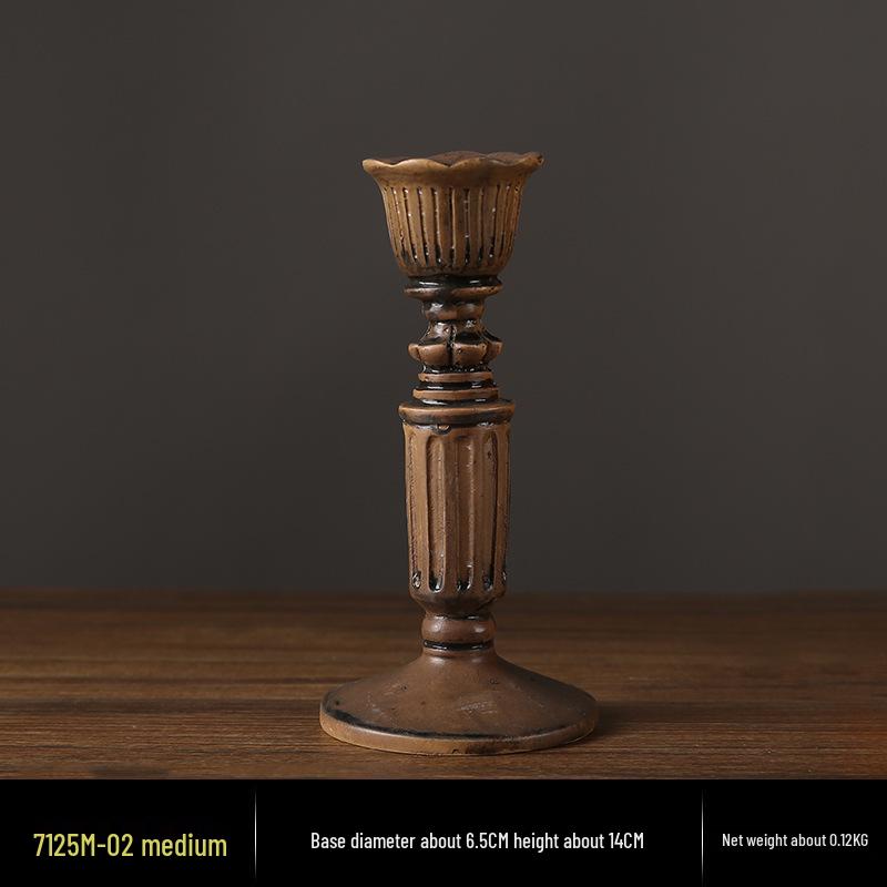 Винтажный французский подсвечник-украшение – Романтический европейский держатель для свечей для декора стола и фотосессий