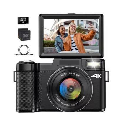 4K Ultra HD 48 Мп Цифровая камера Видеокамера с поворотным экраном R2S