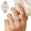 Bicolor Witches Knot Ring with Cubic Zirconia Celtic Knot Ring Protect Your Loved Ones Vintage Jewelry Gift for Women