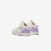 Anta Kids Synthetic Leather Plush Comfortable Wear-Resistant Warm Mid-Top Walking Shoes Baby Shoes White Purple A22440055-4