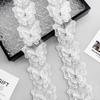 White Embroidery Butterfly Nail Diamond Barcode Clothing Lolita Dress Hair Accessories Headgear Decorative Lace Lace Accessories