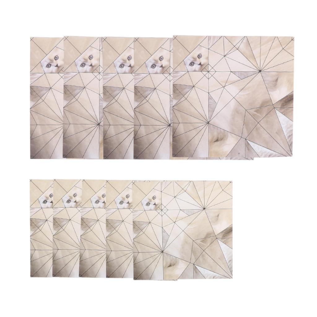 Сделай сам Бумажные кошки Собака Ручная работа Оригами Бумага для складывания Милые фигурки Веселое занятие для творчества Подарок для любителей животных Набор для складывания бумаги Украшение для дома