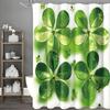Занавеска для душа Lucky Five Leaf Leaf, Декоративная занавеска для душа для ванной комнаты, Водонепроницаемая занавеска для душа с крючками