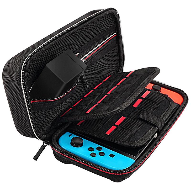 Защитная сумка-чехол EVA для Nintendo Switch OLED с держателем для четырех карт