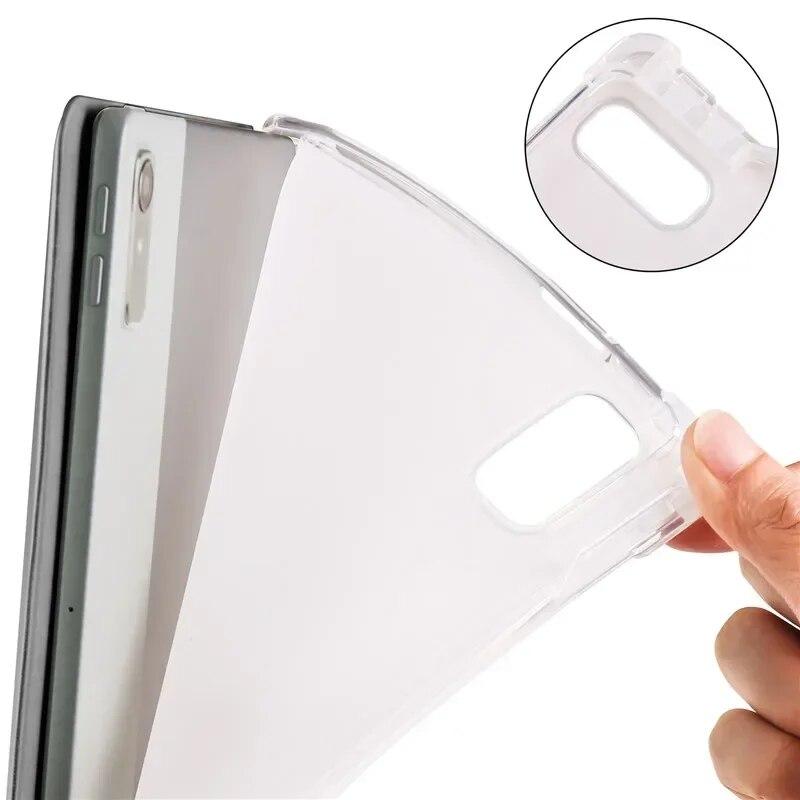 Кожаный чехол для планшета Xiaoxin Pad 2024 Tb331fc, чехол с держателем для карандашей, тройная задняя панель из искусственной кожи и ТПУ, чехол для планшета Lenovo Tab M11 Xiaoxin Pad 2024