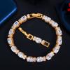 Jewelry Environmentally Friendly Copper Electroplating Real Gold Micro-Inlaid Zircon Bracelet Color Retention