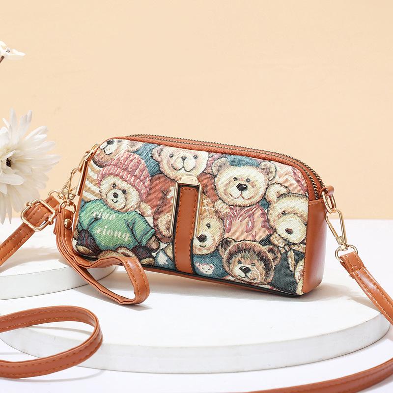 Women Hand Bag Danny Bear Female Bag Mobile Phone Coin Purse Crossbody Bag