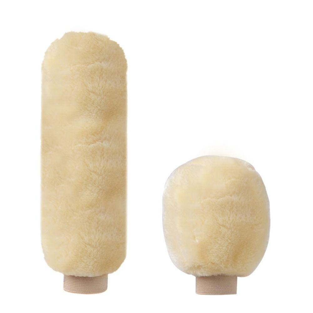 1 Pair of Soft Plush Handbrake Cover Set Warm Handbrake Grip Covers Automatic Transmission