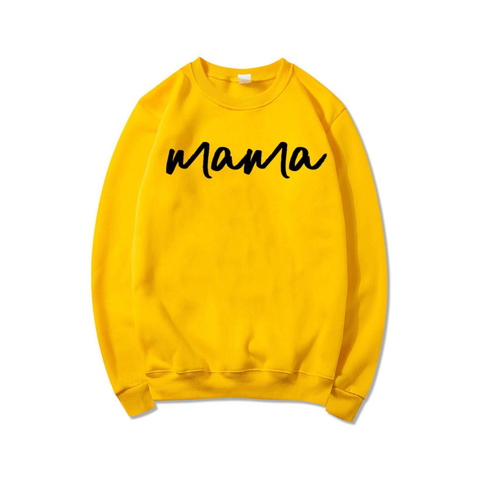 Mama Crewneck Sweatshirt Mama Sweater Pregnancy Reveal Top Pregnant Announce Hoodie Gift for Mom Women Sweatshirts Pullovers