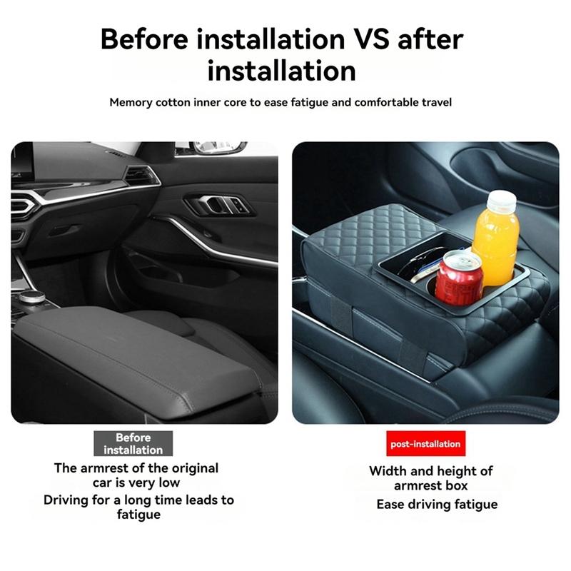 Car Center Console Cover Memory Foam Car Armrest Cushion Rest Covering Car Middle Console Covers