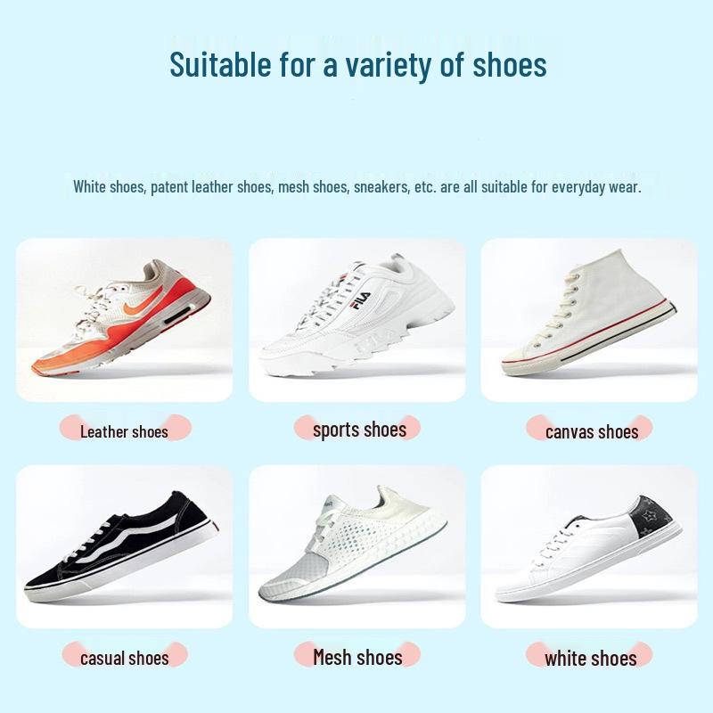 White Shoe Cleaner: No-Wash Stain & Yellowing Removal Whitening Foam for Mesh & Sports Sneakers